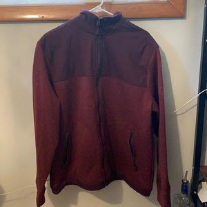 Goodfellow Maroon zip up Jacket, XL